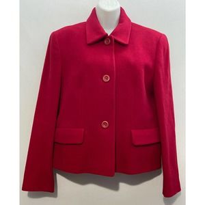 Helene Berman London Jacket Red Wool-Cashmere M